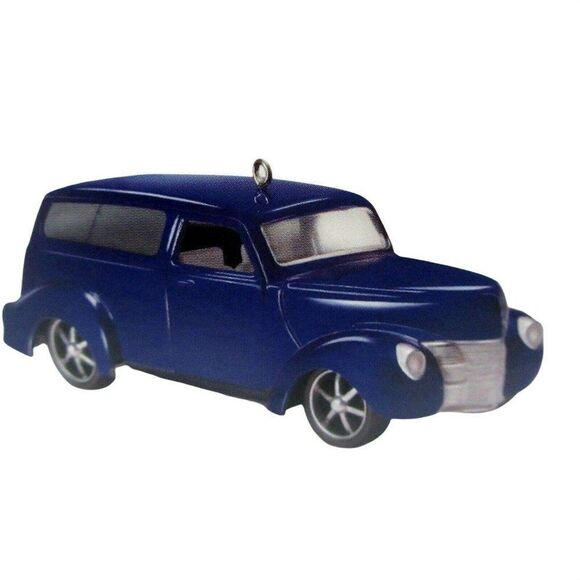 1940 FORD Hallmark Keepsake Ornament Blue Die Cast Metal 2018 Keepsake Kustoms - Picture 2 of 8